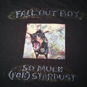 Fall Out Boy So Much For Stardust Shirt Large Doberman Dog Graphic Band T